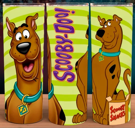Discover Scooby Snacks Coffee Tumbler with Lid and Straw 20oz