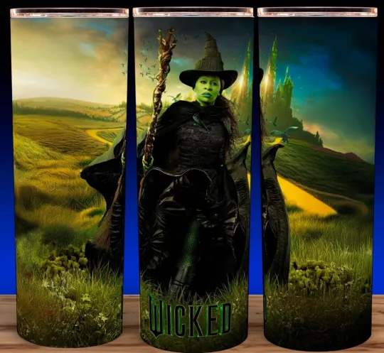 Discover Wicked Elphaba Tumbler with Lid and Straw 20oz