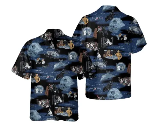 Discover Disney Star Wars Characters Hawaiian Shirt, Galaxy Far Away Camp Hawaii Shirt