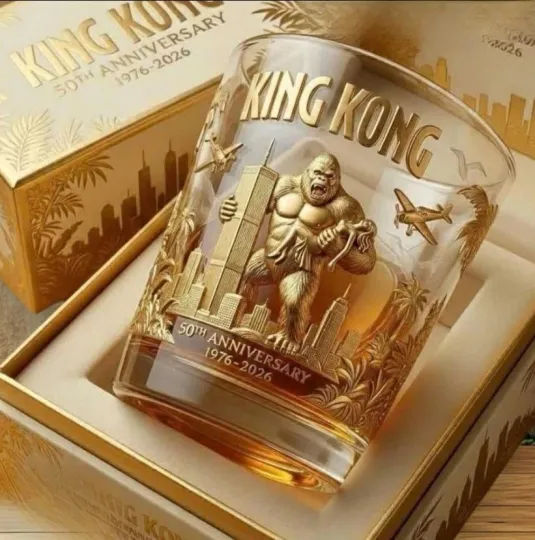 King Kong 50th Anniversary 1976 2026 Whiskey Glass