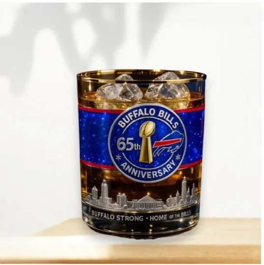 [No box] Bills Mafia 65th Anniversary Whiskey Glass