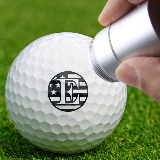 Personalized Letter Golf Ball Stamp Box Gift Gift For Golfer, Golf Ball Marker