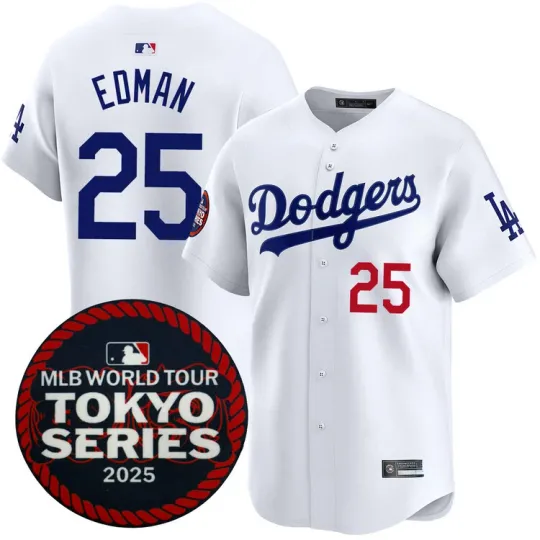 Discover Men's Tommy Edman 2025 World Tour Series Home  Player Jersey #25 Stitched