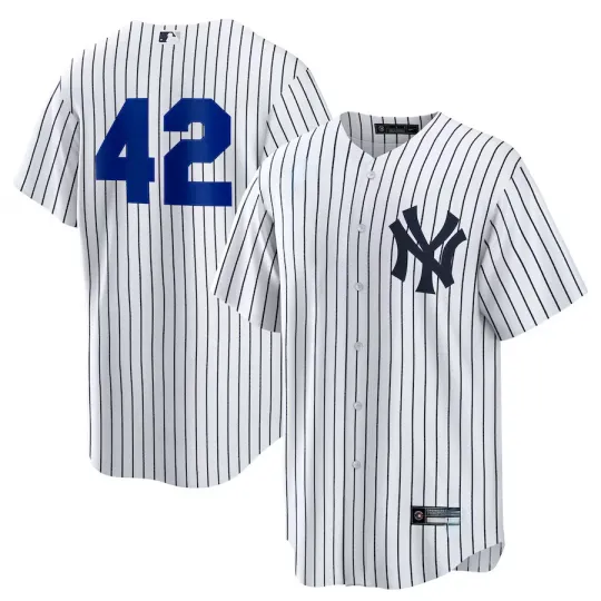 Discover Men's #42 White Home 2025 Jackie Robinson Day  All Stitched Jersey