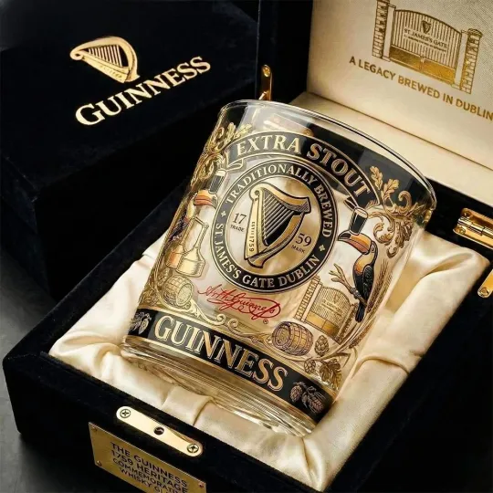 Discover Guinness Extra Stout Heritage Whiskey Glass 2026