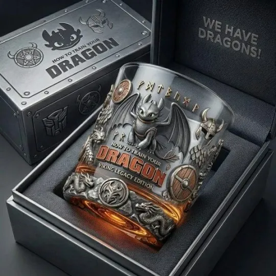 Discover How To Train Your Dragon Whiskey Glass