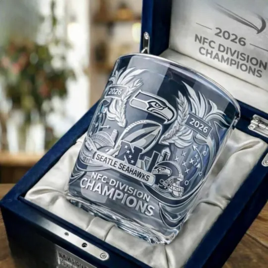 Discover Seattle City Football Division Champions 2025-2026 Whiskey Glass