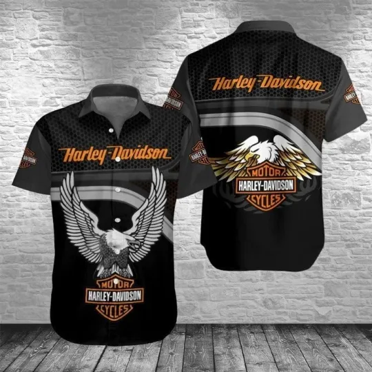 Discover Harley Racing Davidson Casual Button Down Shirt