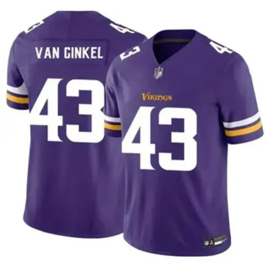Discover Andrew Van Ginkel #43 YOUTH Printed Jersey  Purple/White