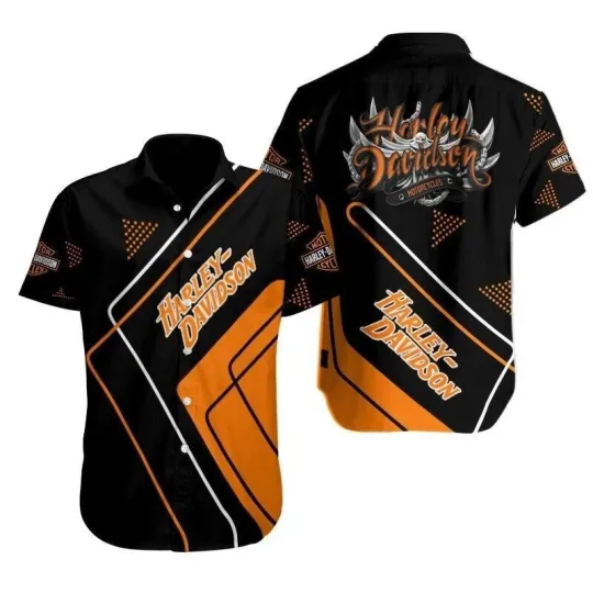 Discover Harley Racing Davidson Casual Button Down Shirt