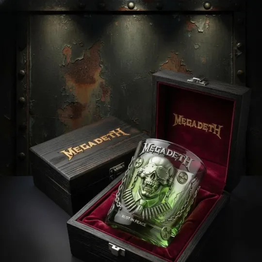 Megadeth Rust In Peace Whiskey Glass