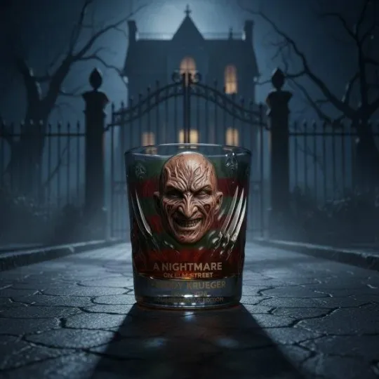 [No box] Freddy Krueger A Nightmare on Elm Street Whiskey Glass