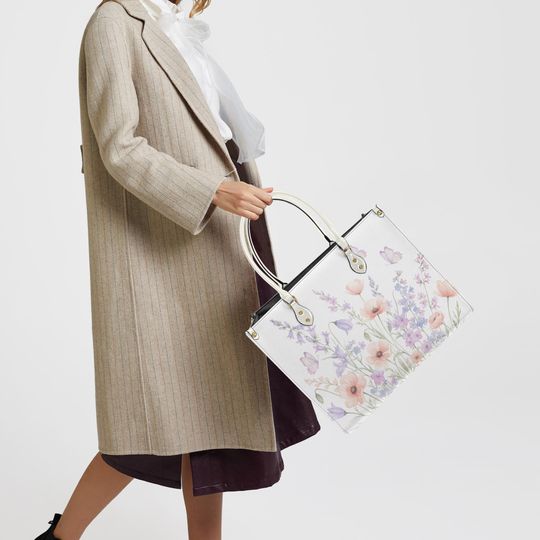 Discover Women's Leather Tote Bag