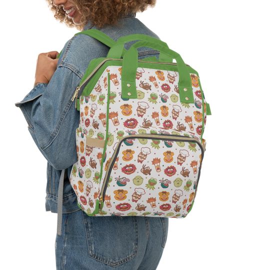 Discover Muppets Diaper Bag, Disney Baby Shower Gift, Diaper Backpack, New Mom Gift