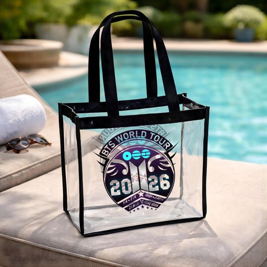 Clear Concert Stadium Tote Bag for K-Pop Fans - World Tour 2026 Inspired Design