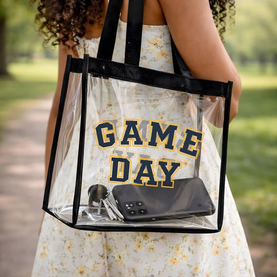 Clear Stadium Tote Bag Transparent Game Day Bag
