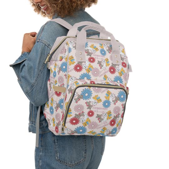 Discover Aristocats Diaper Bag, Marie Baby Bag, Disney Baby Shower Gift, New Mom Gift, Cat Baby Bag