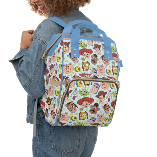 Discover Toy Story Diaper Bag  Woody & Buzz Baby Backpack  Pixar Cowboy and Space Ranger Bag