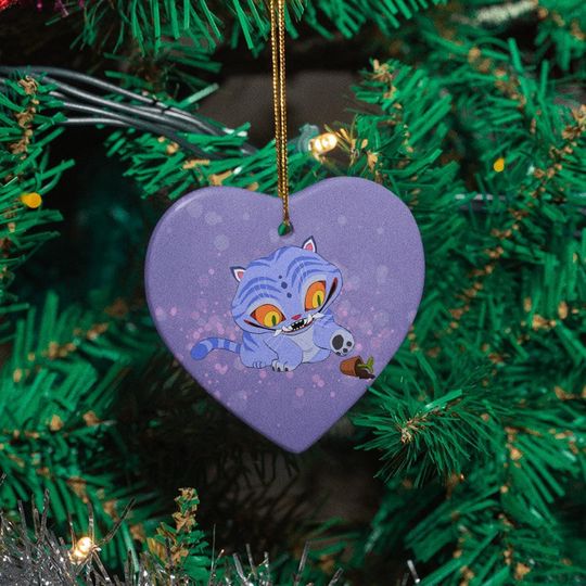 Huntrix Ceramic Ornament, Derpy Tiger Design