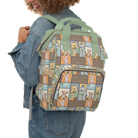 Discover Winnie the Pooh Diaper Bag, Hundred Acre Wood Baby Backpack, Pooh Bear Nursery Bag
