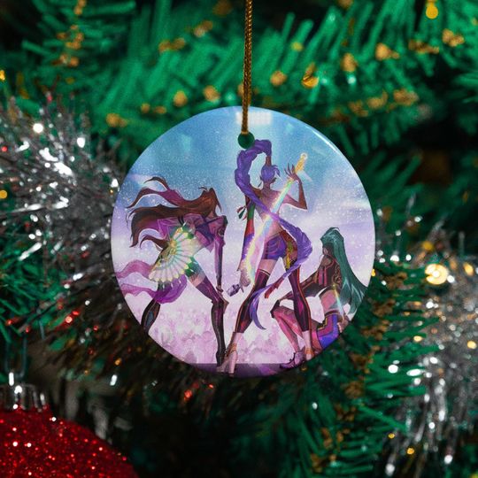 Discover Huntrix Kpop Ornament: Anime Christmas Decor (Mira, Rumi & Zoey)