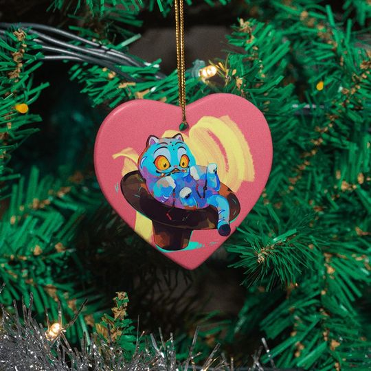 Derpy Huntrix Ornament: Cute Anime Demon Christmas Decor