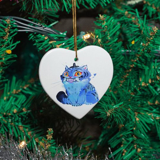 Derpy Demon Ornament: Huntrix Inspired Ceramic Christmas Decor