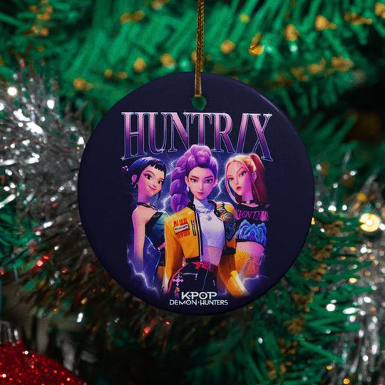 Huntrix Rumi Mira Zoey Ceramic Ornament, Anime Demon Hunters