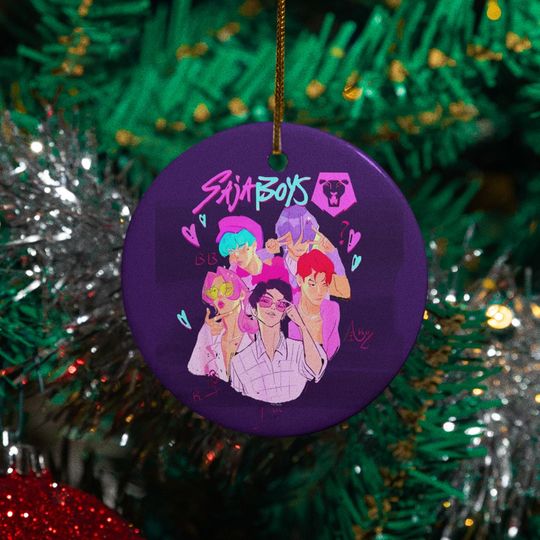Saja Boys Ceramic Ornament, Kpop Anime Style (3-Inch Christmas Decor)