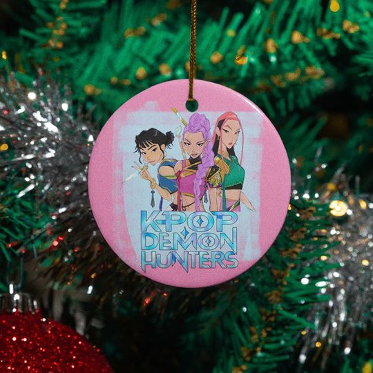 Huntrix Anime Music Ornament - Cute Demon Hunters Design