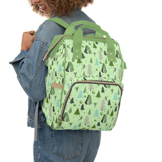 Discover Peter Pan Diaper Bag, Neverland Baby Bag, Multifunctional Diaper Backpack, Disney Baby Shower Gift, New Mom Gift, Nursery Theme Bag