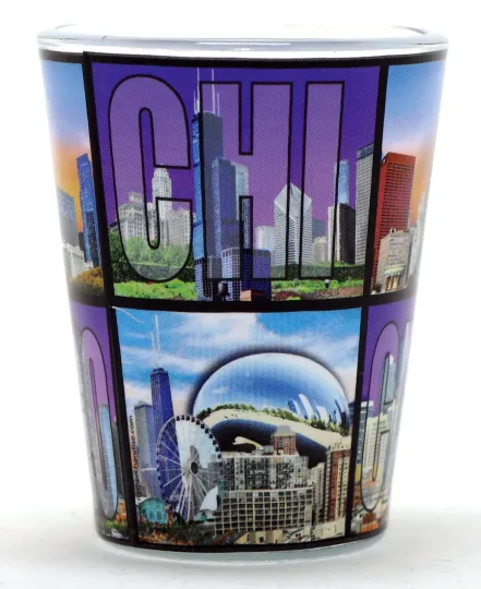 Chicago Illinois Ceramic Shot Glass