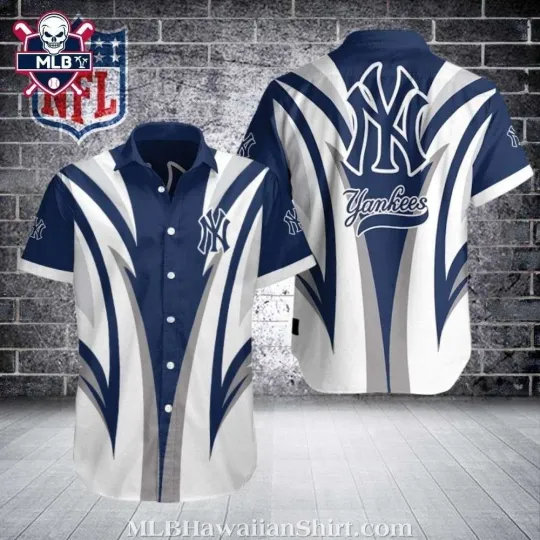 Discover New York Baseball Team Yankeess Bold Stripe Official Aloha Shirt