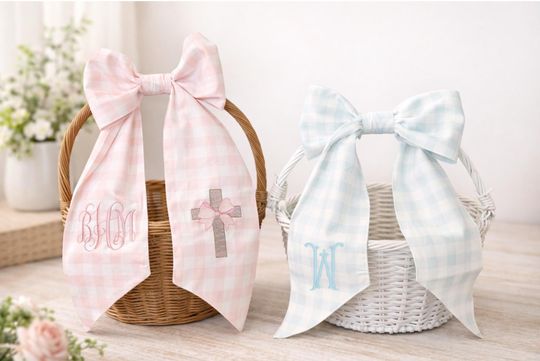Discover Easter Basket Bow - Personalized Easter Sash