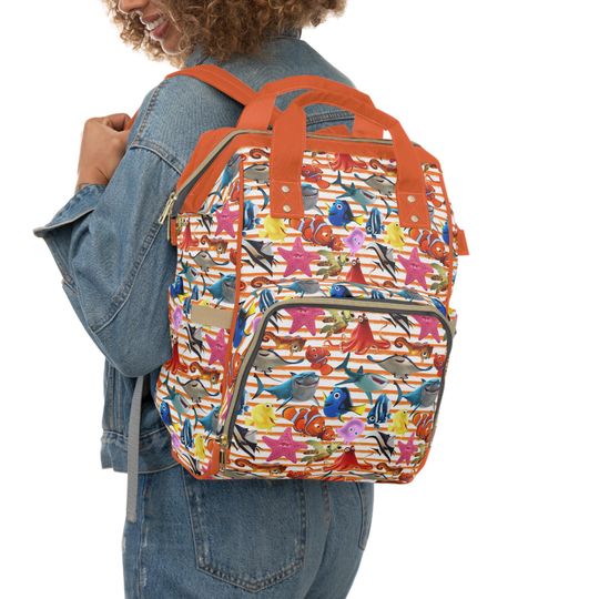 Discover Finding Nemo Diaper Bag, Ocean Baby Bag, Pixar Baby Shower Gift, New Mom Gift