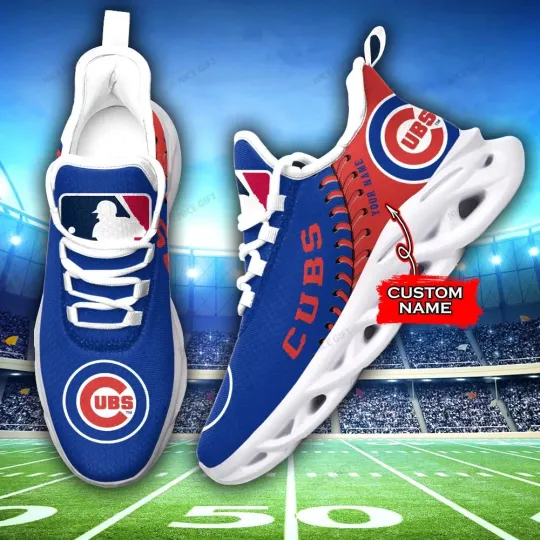 Personalized Chicago Baseball Team Cubss Sneaker Max Soul Shoes Adults