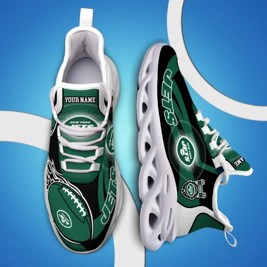 Personalized New York Football Team Jetss Sneaker Max Soul Shoes Adults