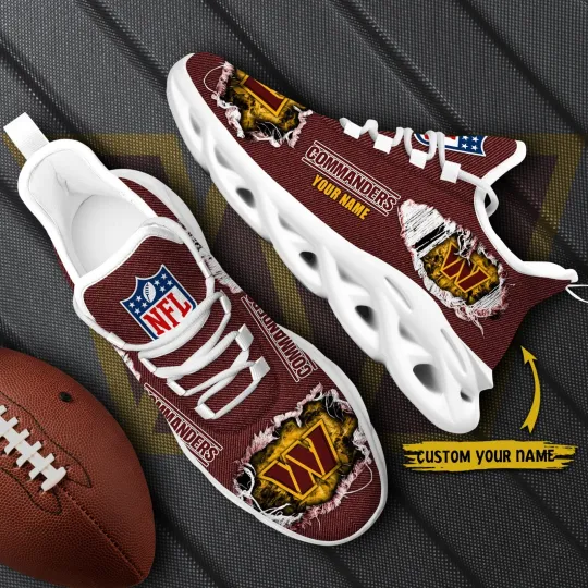 Personalized Washington Football Team Commanderss Sneaker Max Soul Shoes Adults