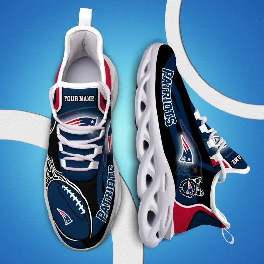 Personalized New England Football Team Patriotss Sneaker Max Soul Shoes Adults