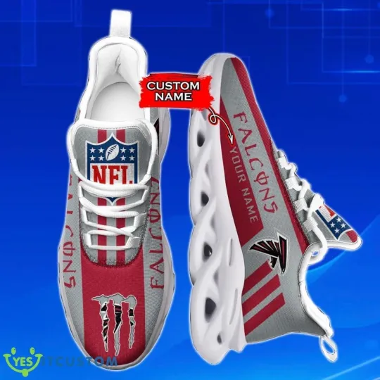 Personalized Atlanta Football Team Falconss Sneaker Max Soul Shoes Adults