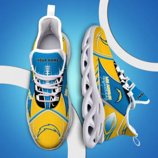 Personalized Los Angeles Football Team Chargerss Sneaker Max Soul Shoes Adults