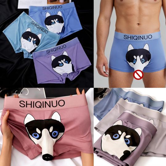 Discover Men's Cartoon Dog Separated Underwear,Funny Wedding Gift For Bridegroom,Popular Anniversary Gift,Birthday Gift,Funny Undeogrwear