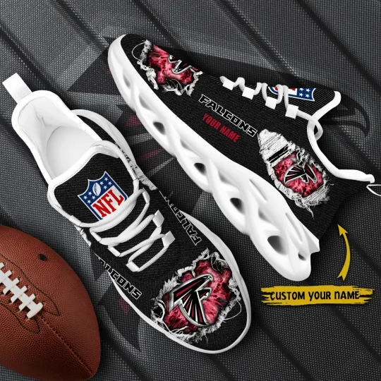 Personalized Atlanta Football Team Falconss Sneaker Max Soul Shoes Adults