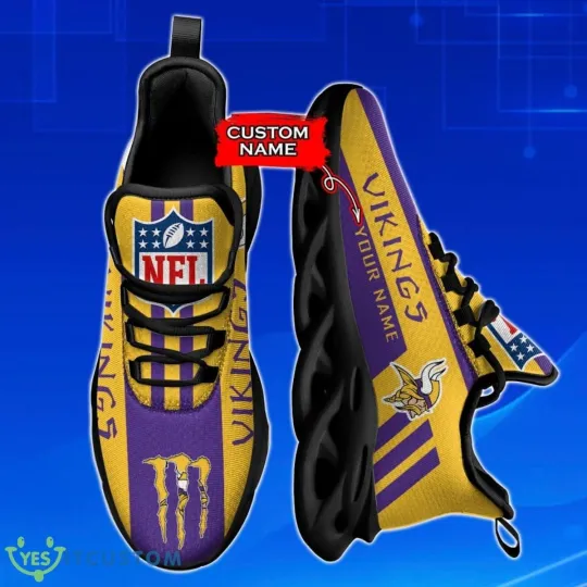 Discover Personalized Minnesota Football Team Vikingss Sneaker Max Soul Shoes Adults