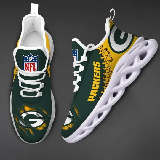 Personalized Green Bay Football Team Packerss Sneaker Max Soul Shoes Adults