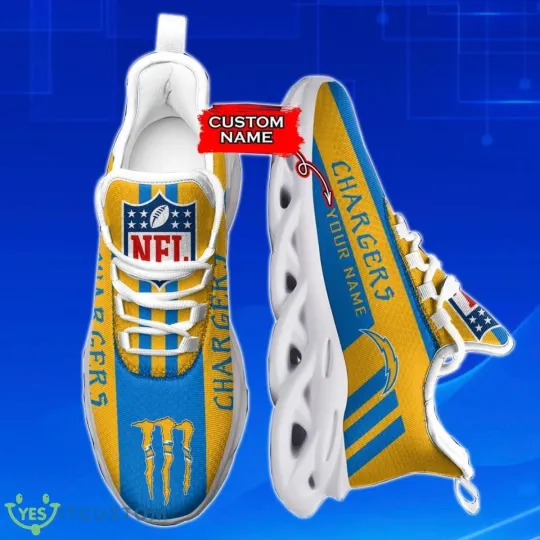 Discover Personalized Los Angeles Football Team Chargerss Sneaker Max Soul Shoes Adults