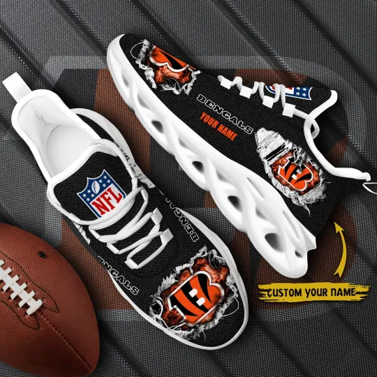 Personalized Cincinnati Football Team Bengalss Sneaker Max Soul Shoes Adults