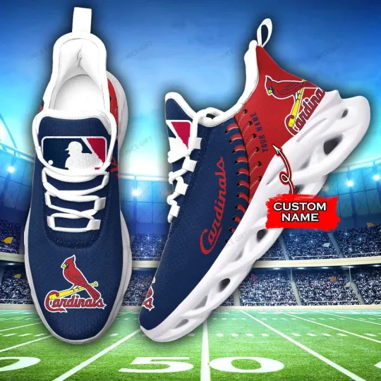 Discover Personalized St. Louis Baseball Team Cardinalss Sneaker Max Soul Shoes Adults