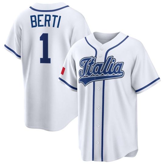 Discover Jonathon Berti Italy Baseball Jersey,White 2026 World Baseball Classic,Limited Stitched Shirt Man/Youth size,Custom Jersey