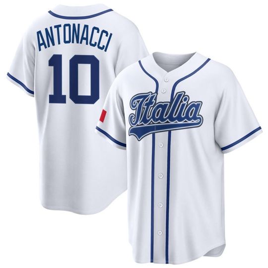 Discover Sam Antonacci Italy Jersey,White 2026 World Baseball Classic,WBCC Limited Stitched Shirt Man/Youth size,Custom Jersey